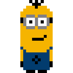 Minion Pixel Art Pixel Art Simplepixelart