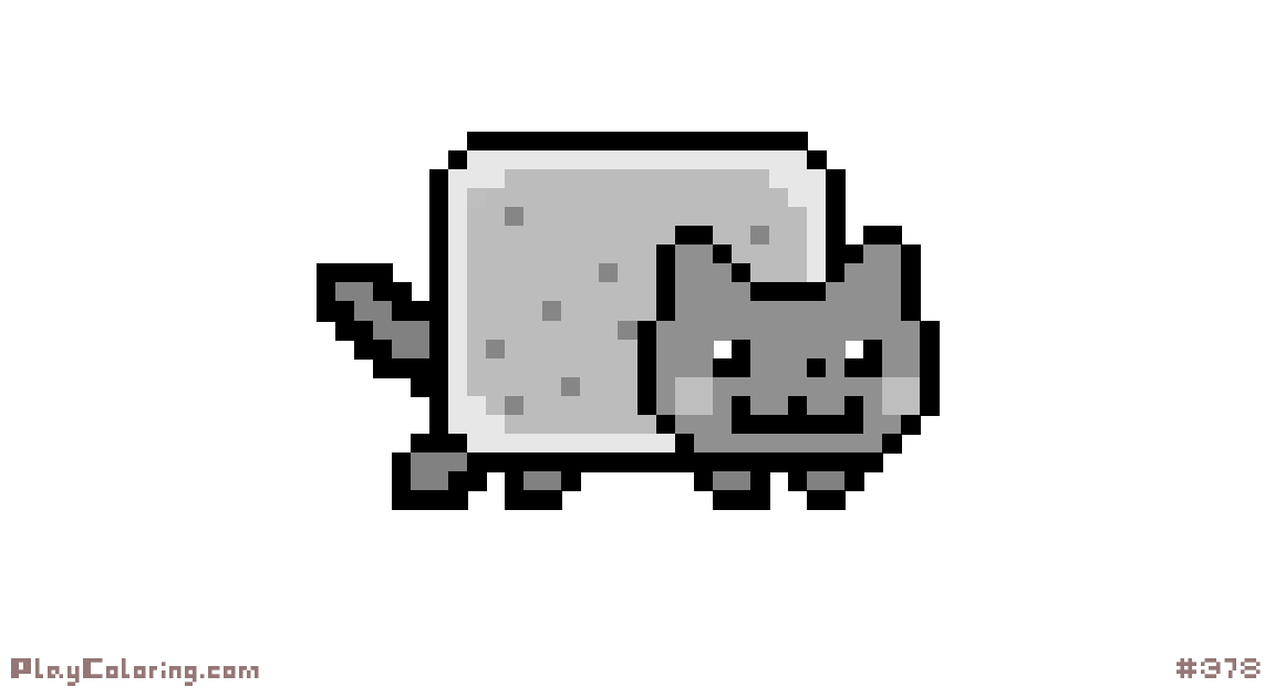 Nyan Cat Pixel Art Pixel Art Simplepixelart