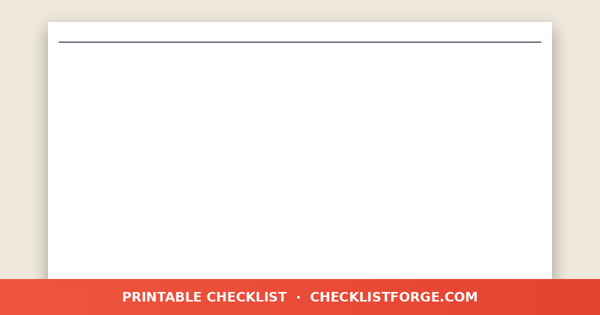 Party Planning Checklist template preview