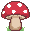 a red mushroom
