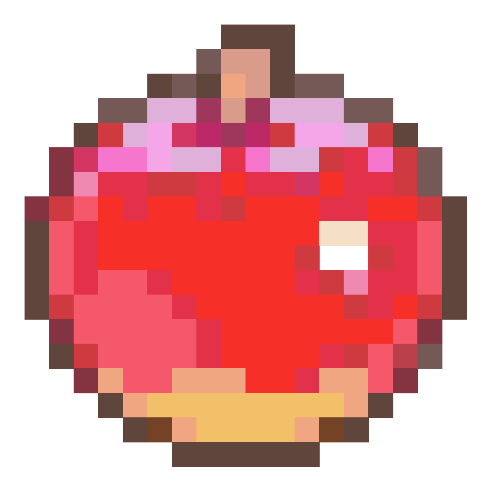 Apple - 20x20 Pixel Art by FoxBlack