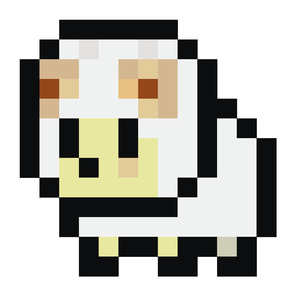 Baby sheep - 15x15 Pixel Art by OrnithocheirusTeal