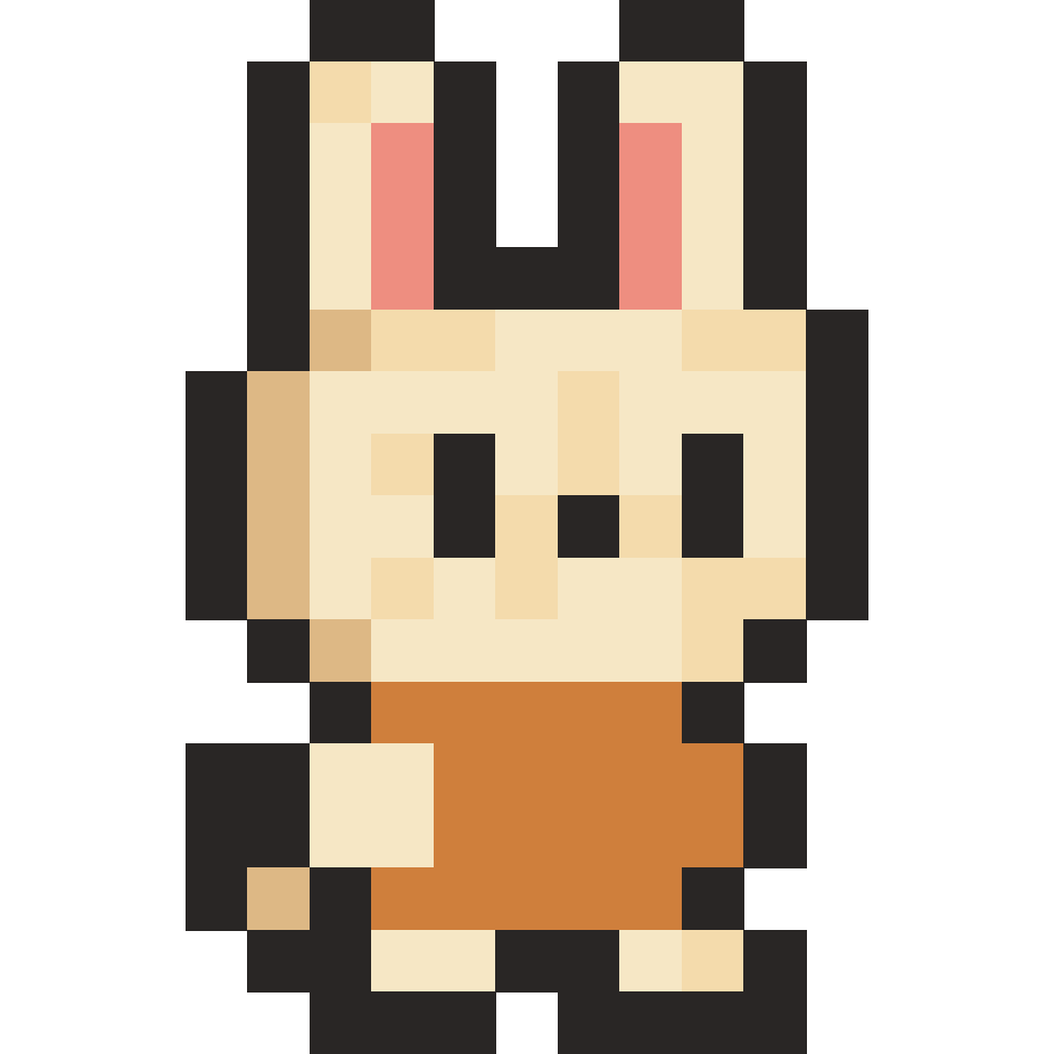 Bunny - 17x17 Pixel Art by lam
