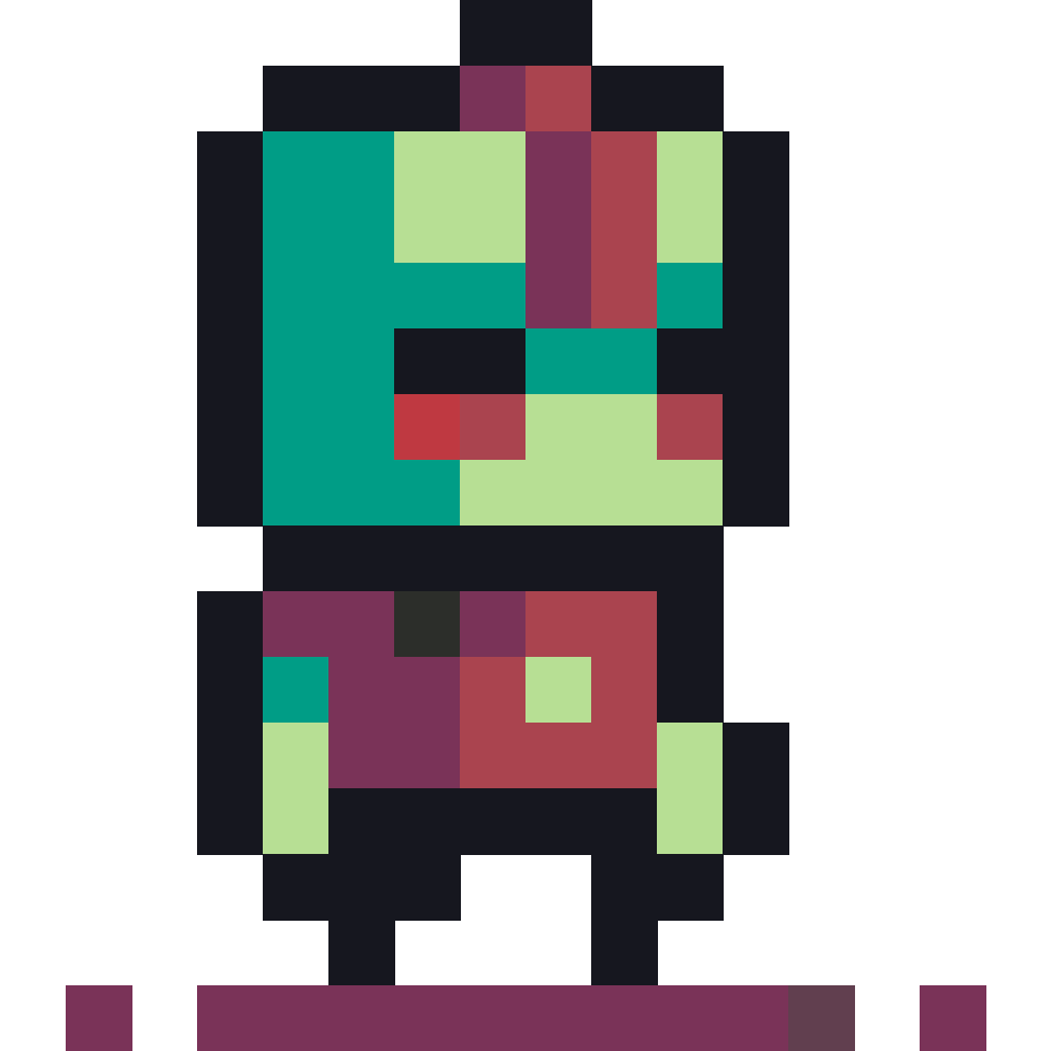 Captain America - 16x16 Pixel Art by FoxBlack