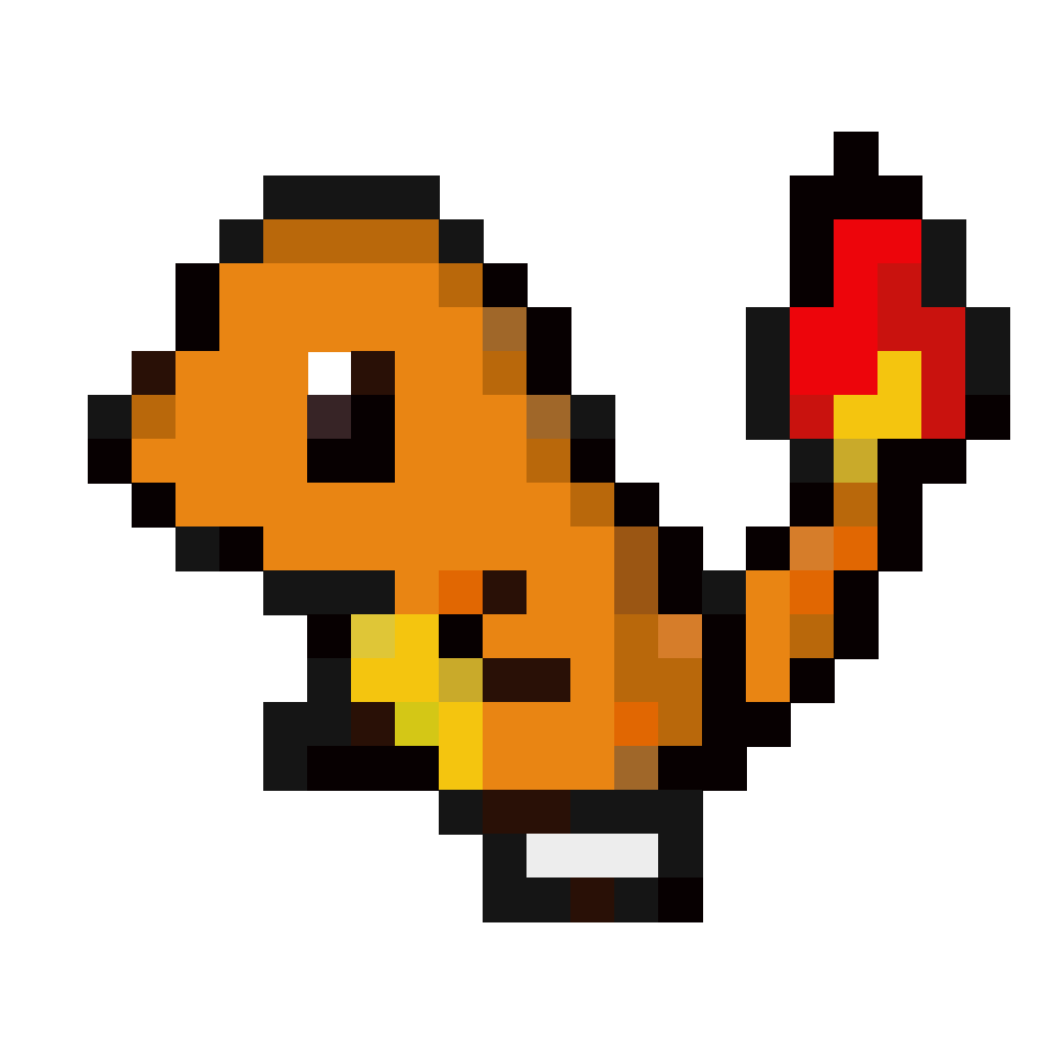 Charmander - 24x24 Pixel Art by anonymous_735th