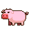 Chubby Little Pink Pig
