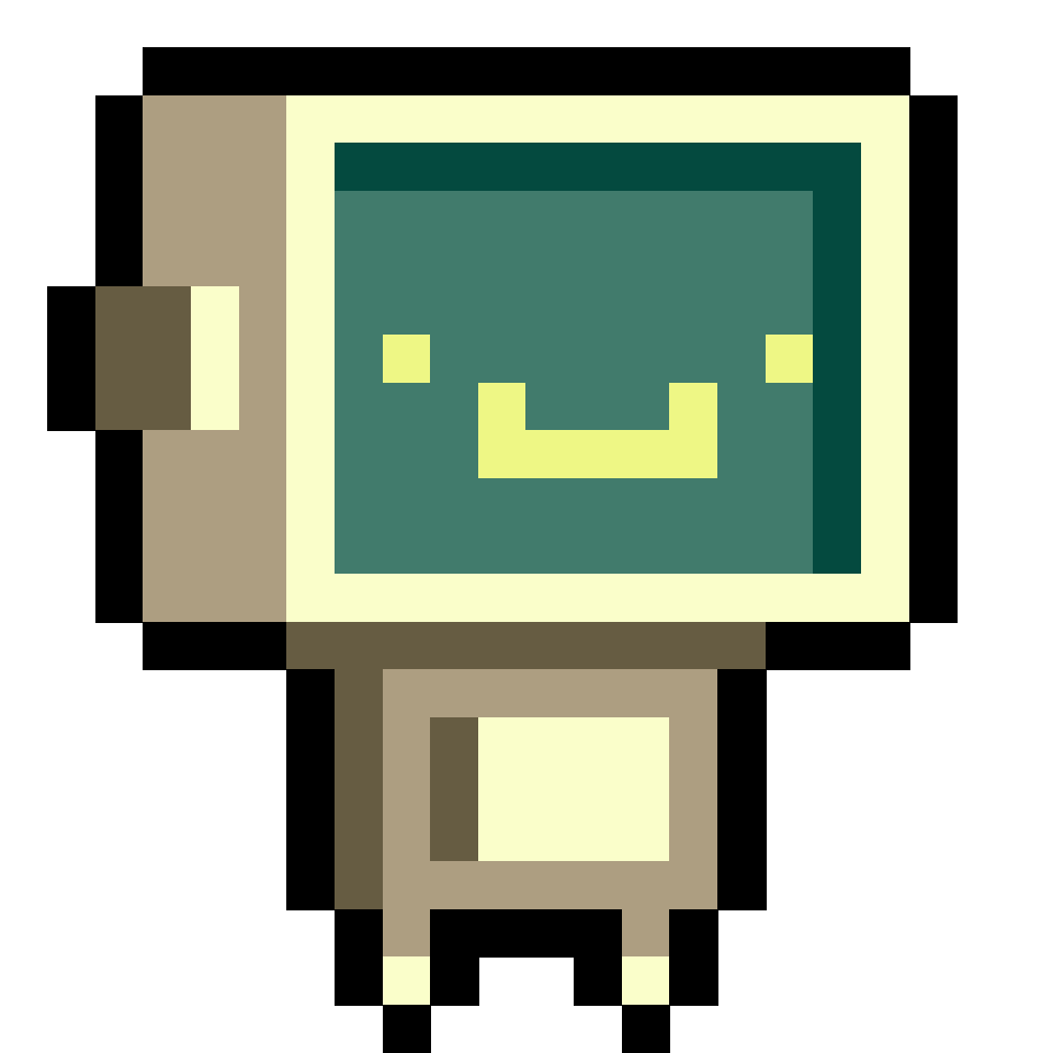 Computer Man - 22x22 Pixel Art by anonymous_1500th