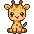 Cute Giraffe Pixel Art