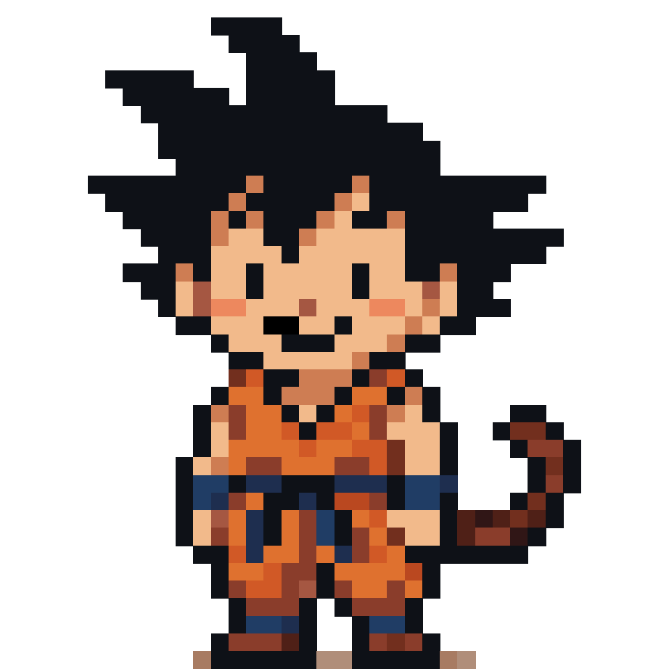 Cute Son Goku - 38x38 Pixel Art by lam