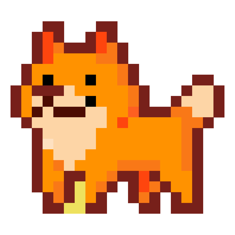 Doge 22x22 Pixel Art by anonymous_1596th