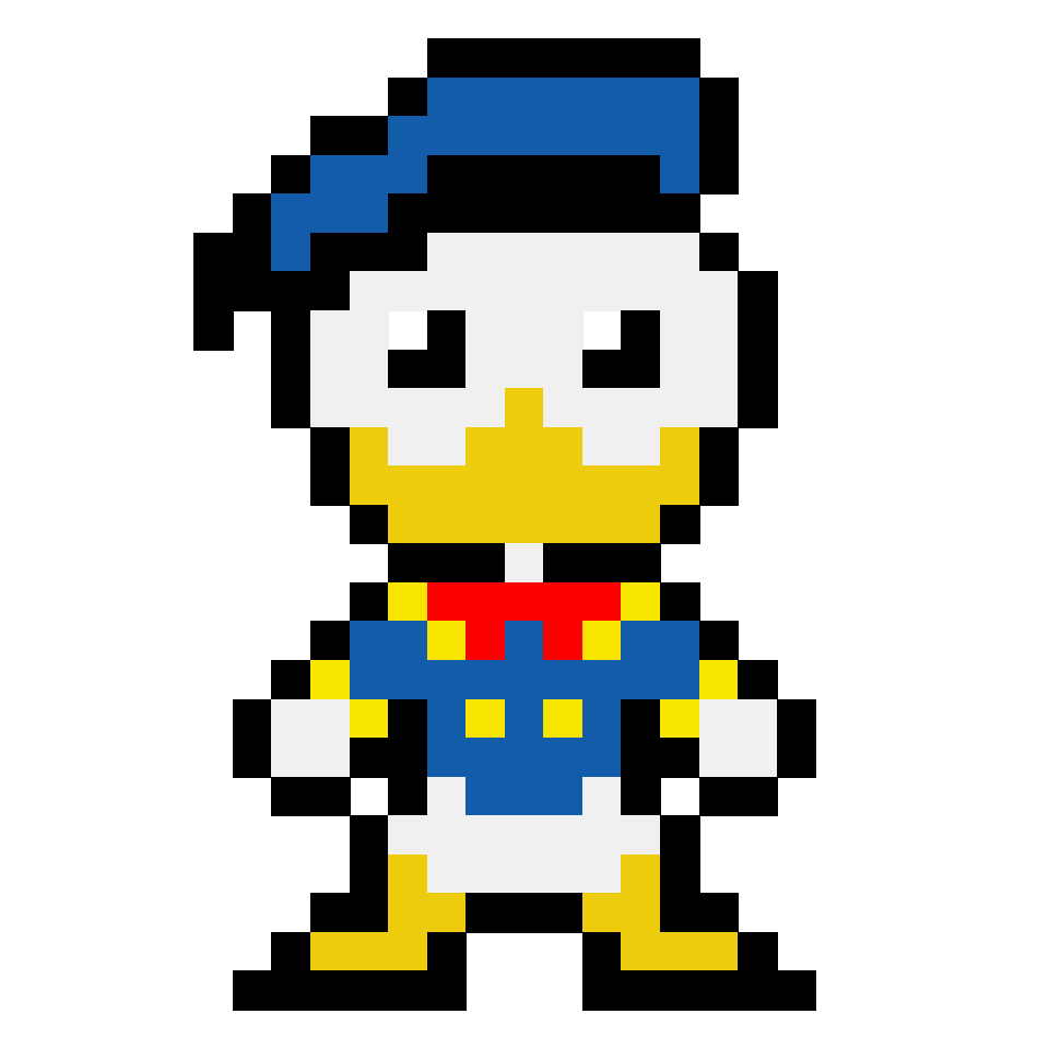 Donald Duck - 27x27 Pixel Art by anonymous_735th