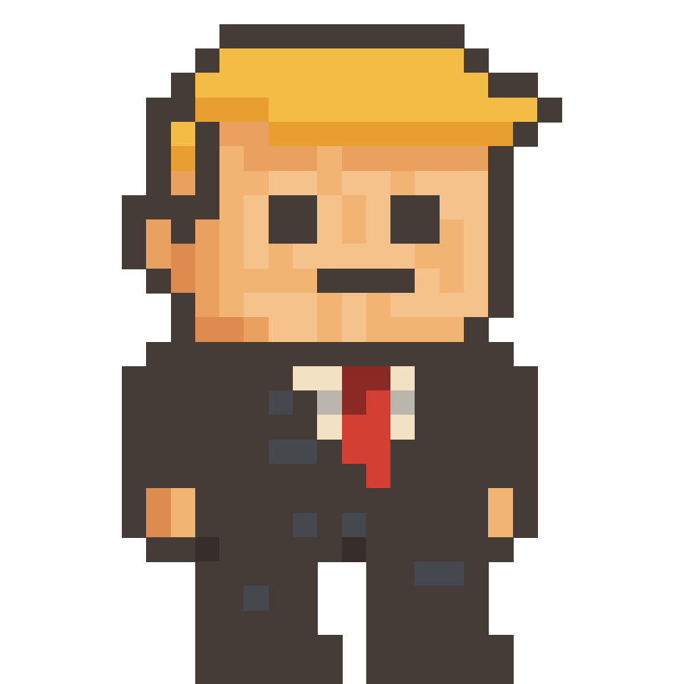 Donald trump - 28x28 Pixel Art by lam