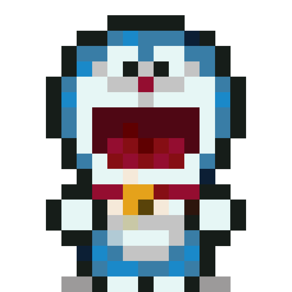 Doraemon - 19x19 Pixel Art by anonymous_735th