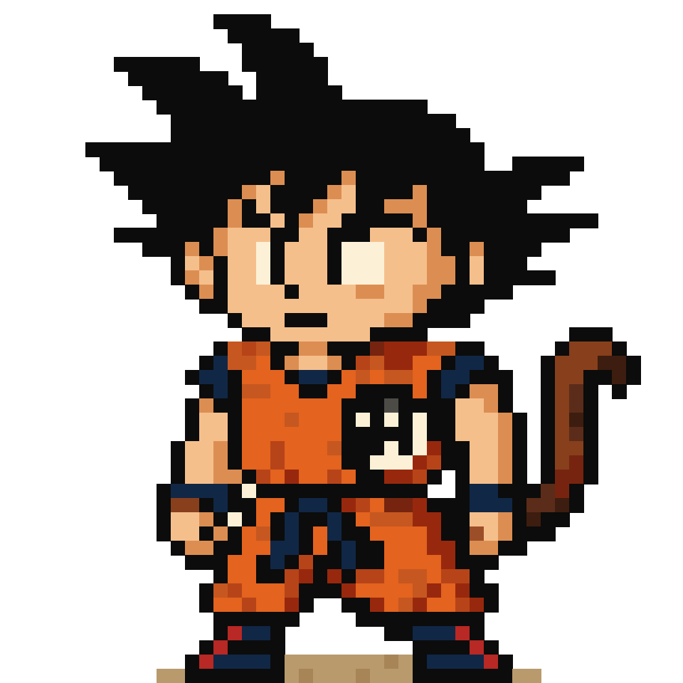 Goku - 48x48 Pixel Art by lam