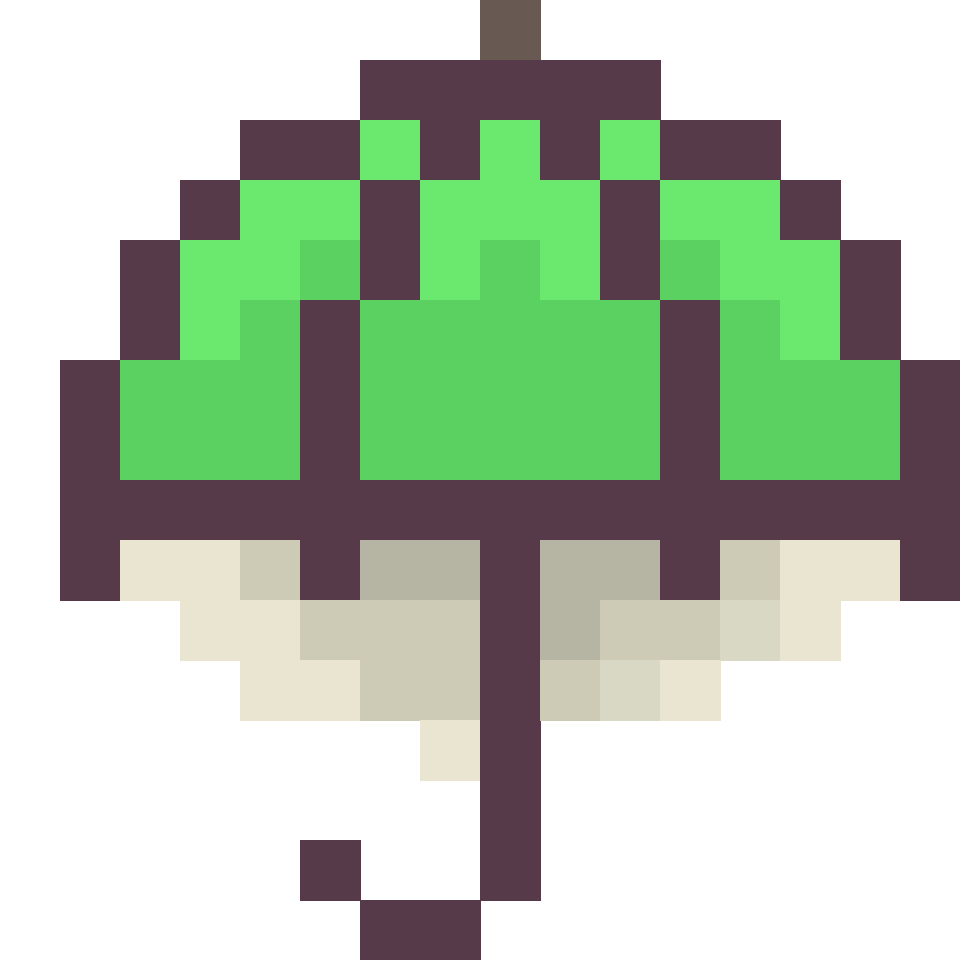 Icon: Umbrella - 16x16 Pixel Art by comficker