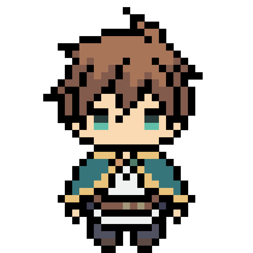 Kazuma Sato - 35x35 Pixel Art by comficker