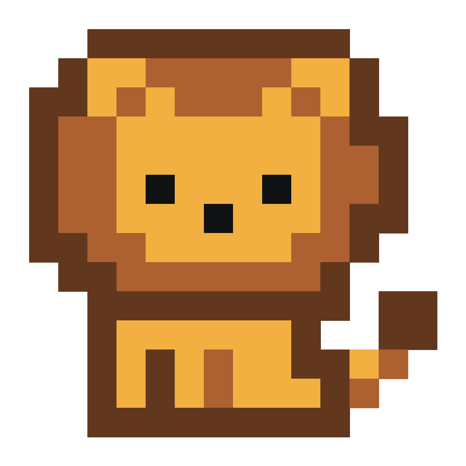 Lion - 16x16 Pixel Art by lam