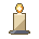 Lit Candle in a Holder