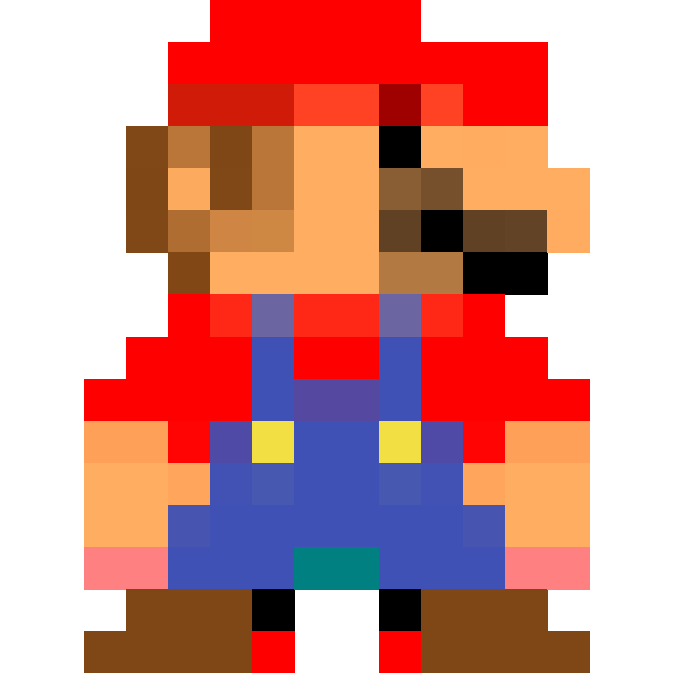 Mario - 16x16 Pixel Art by undefined - simplepixelart.com