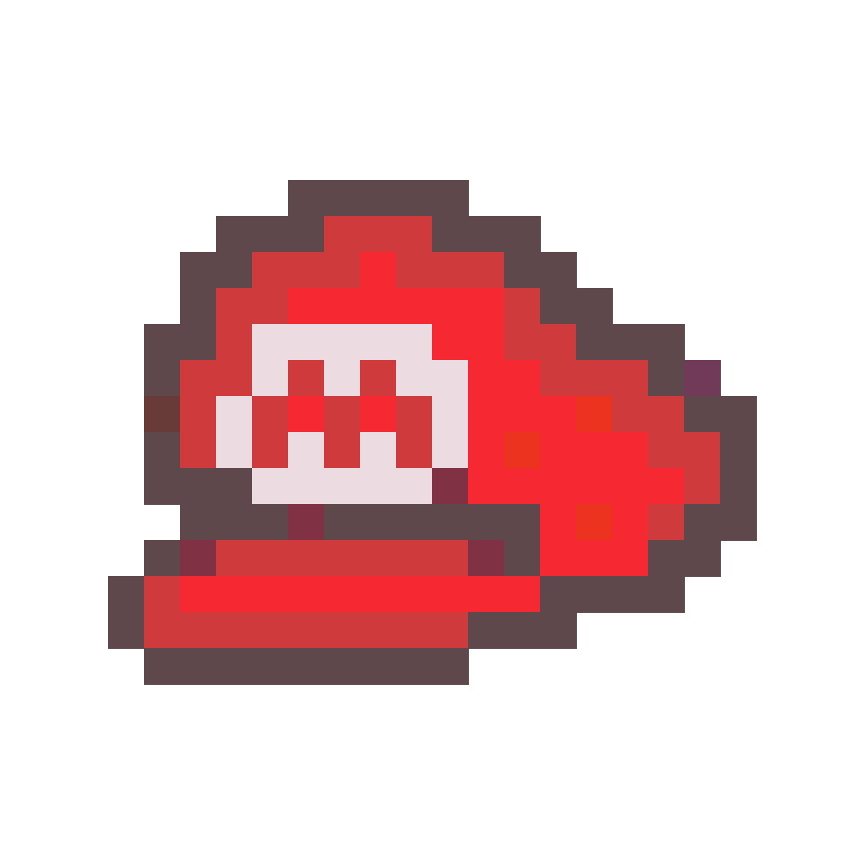 Mario Hat - 24x24 Pixel Art by FoxBlack