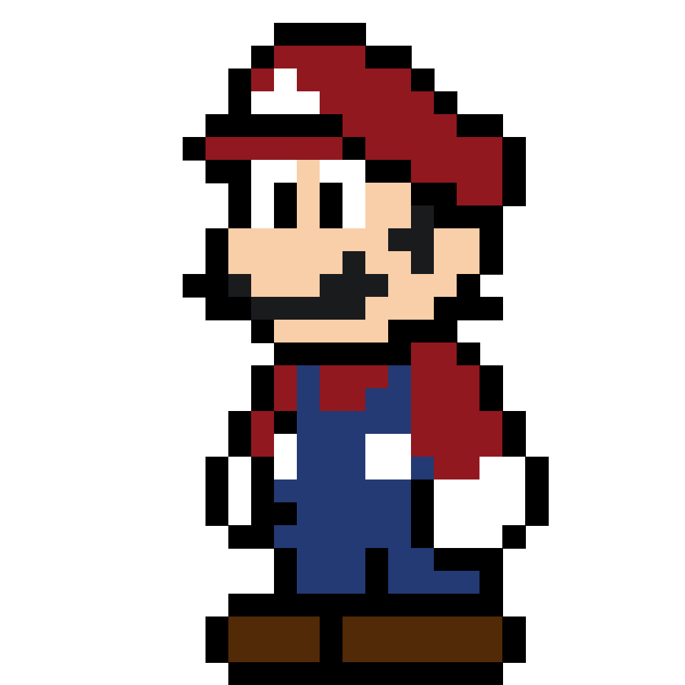 Mario (Super Mario Bros) - 30x30 Pixel Art by FoxBlack
