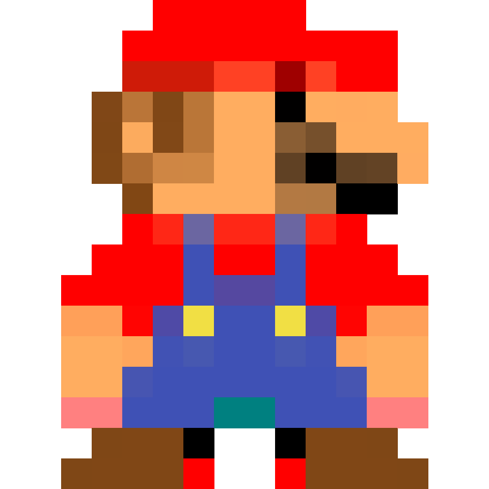 Mario - 16x16 Pixel Art by undefined