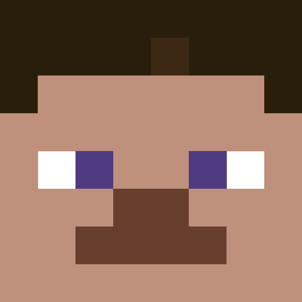 Minecraft: Steve face - 8x8 Pixel Art by comficker