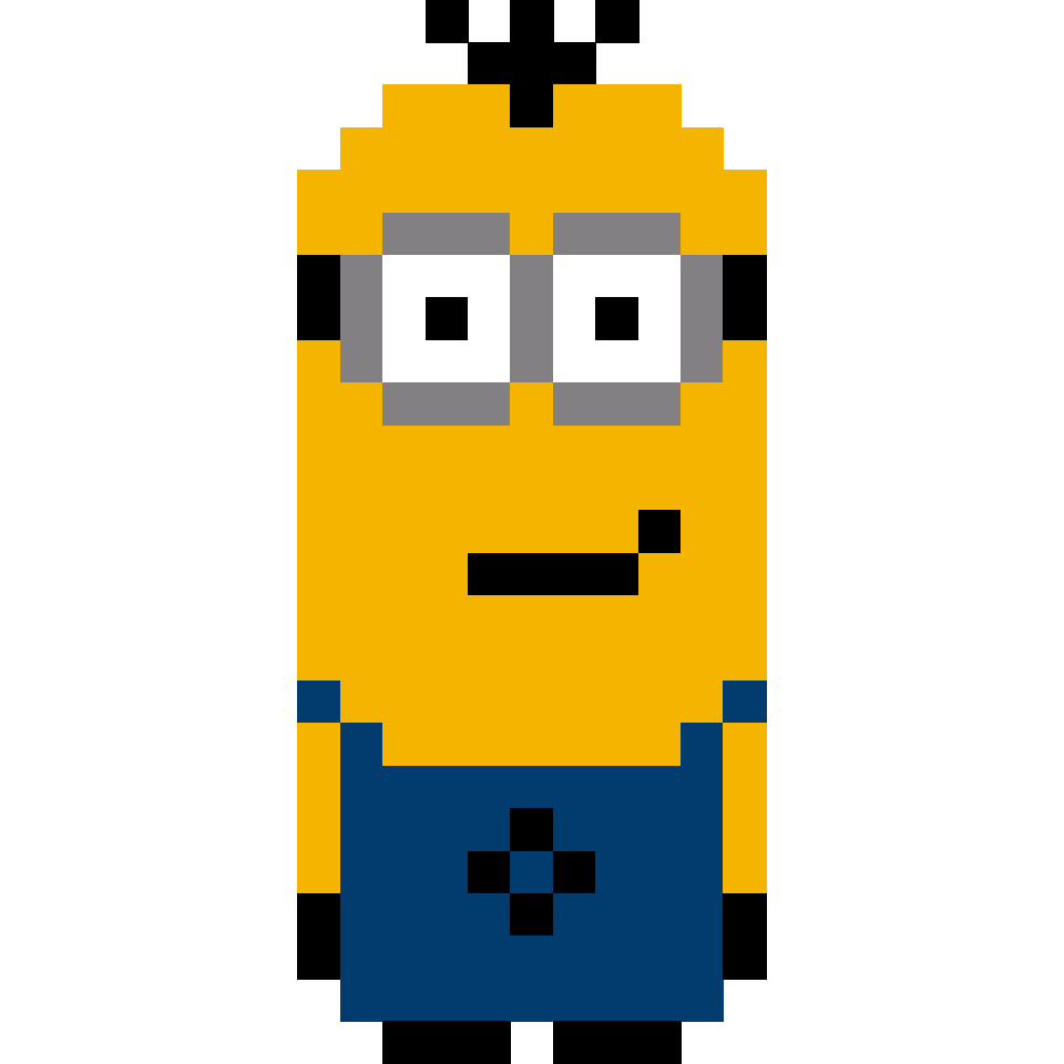 Minion: Kevin - 25x25 Pixel Art by comficker
