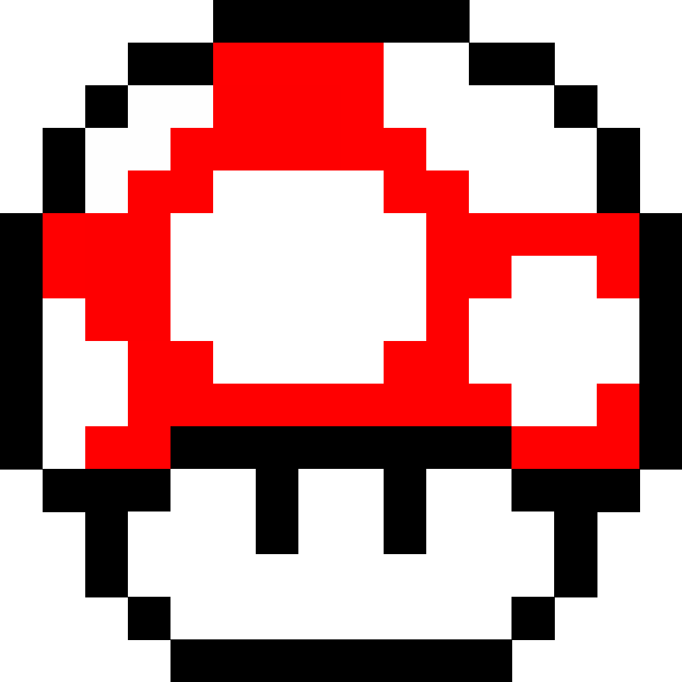 Mushroom - Super Mario - 16x16 Pixel Art by undefined