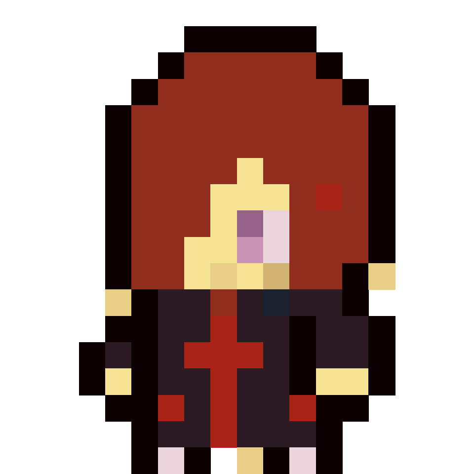 Naruto: Nagato Uzumaki - 18x18 Pixel Art by FoxBlack