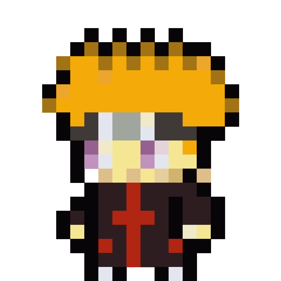 Naruto: Yahiko - 20x20 Pixel Art by FoxBlack