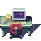 Office Desk at Dusk