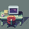 Office Desk at Dusk