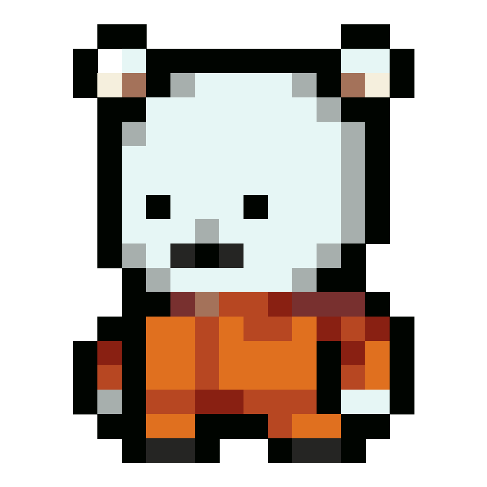 One Piece: Bepo - 20x20 Pixel Art by FoxBlack