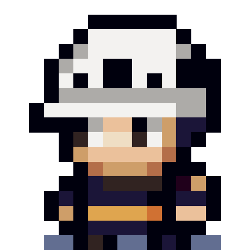 One Piece: Law - 17x17 Pixel Art by FoxBlack