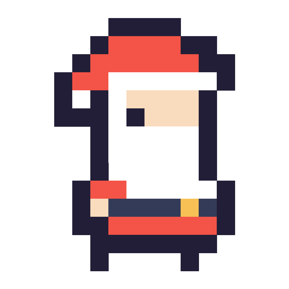 Santa Claus - 16x16 Pixel Art by HoboSpiderRed