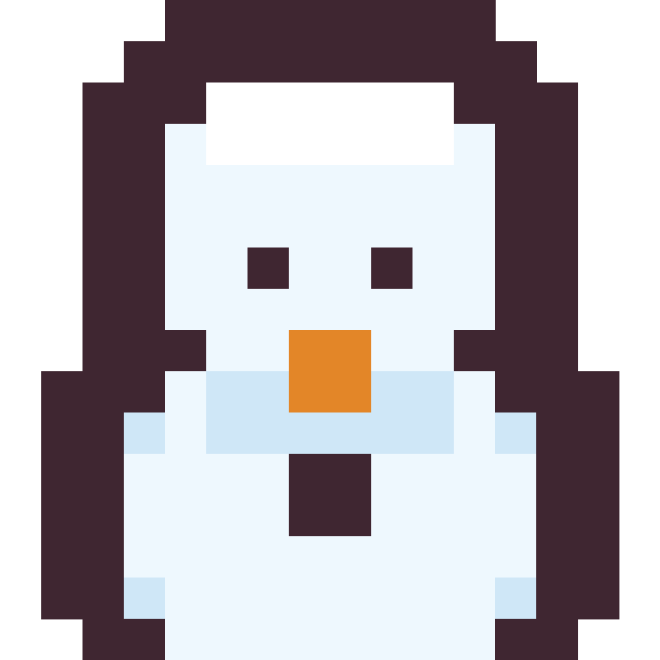 Snowman - 16x16 Pixel Art by undefined