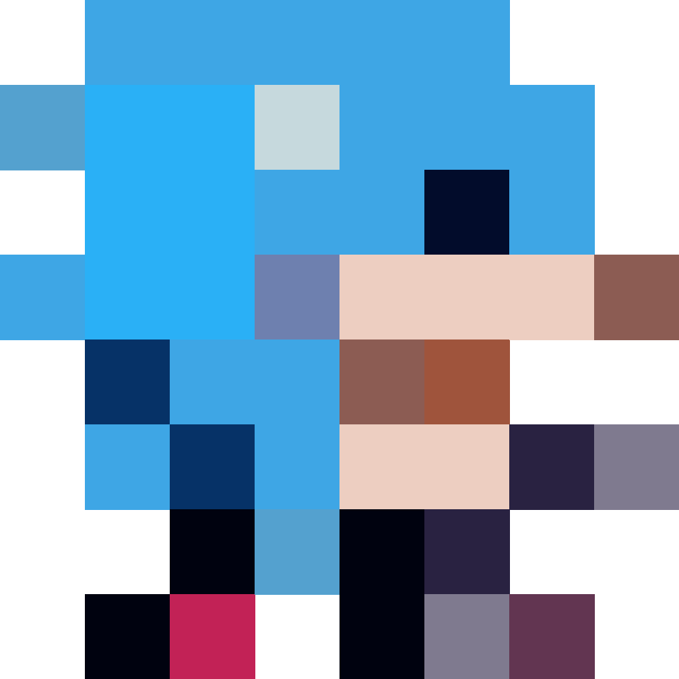 Sonic 8bit - 8x8 Pixel Art by comficker