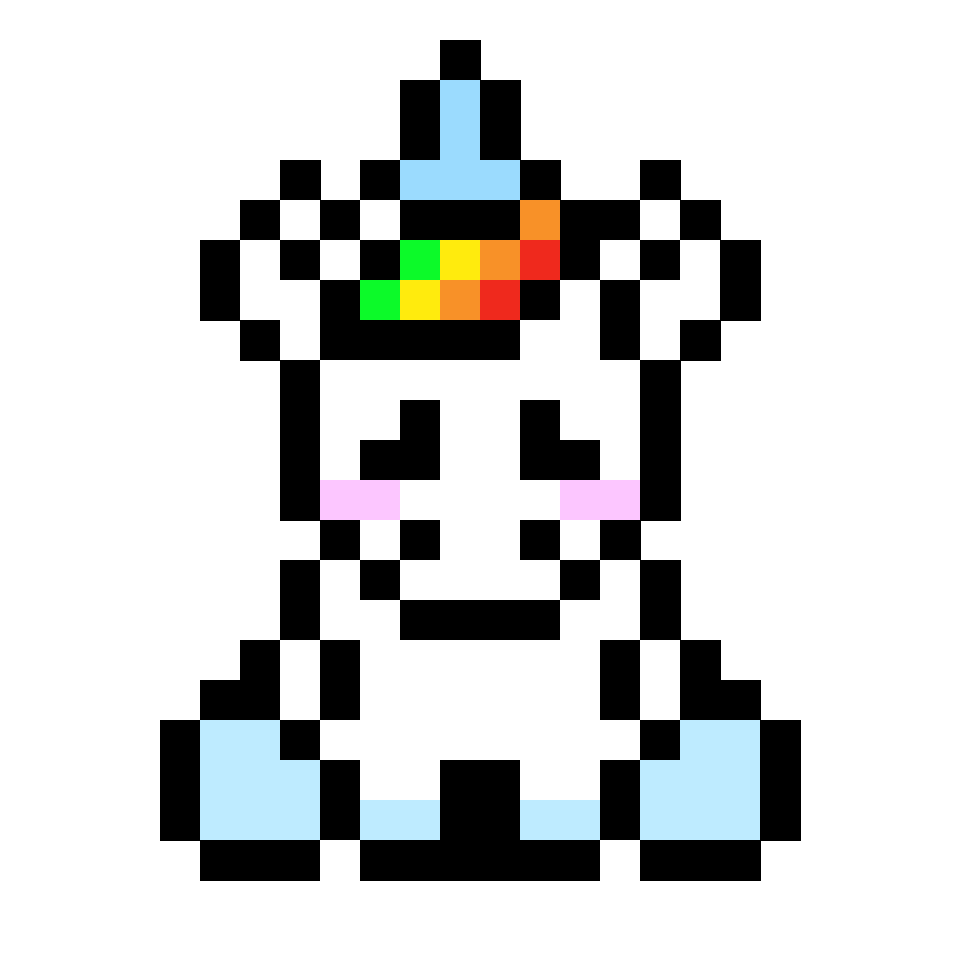 Unicorn - 24x24 Pixel Art by HoboSpiderRed