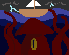 kraken under a boat in a storm