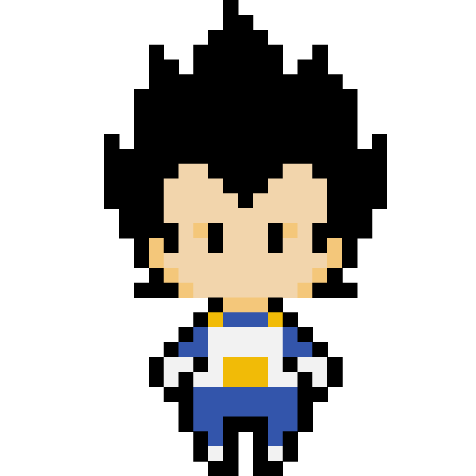 Vegeta - 32x32 Pixel Art by anonymous_1596th - simplepixelart.com