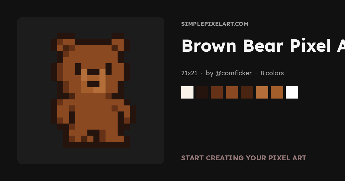 Color B46E3A Pixel Art — Sprites, Designs & Gallery (1 ...