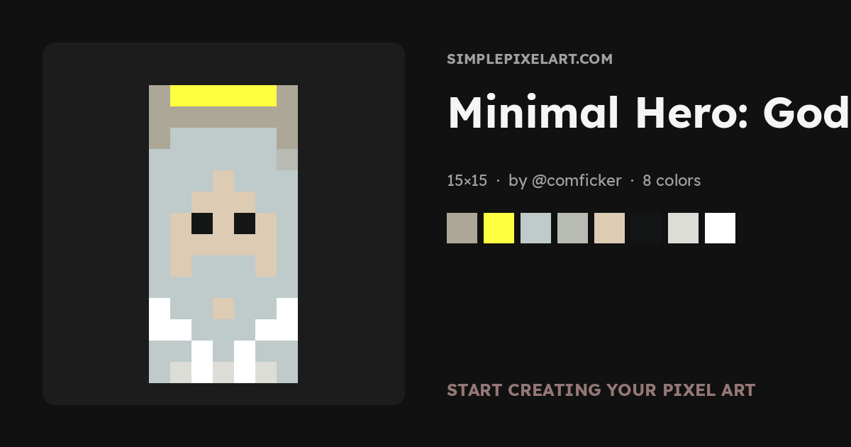 Prometheus God Pixel God Pixel Art — Sprites, Designs & Gallery (1) - SimplePixelArt.com