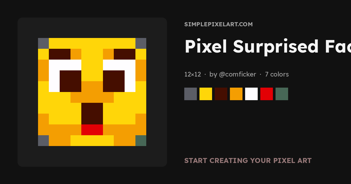 Face Pixel Art — Sprites, Designs & Gallery (5) - SimplePixelArt.com