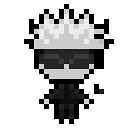 Anime Sorcerer with White Hair