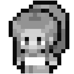 Blue Haired Girl Holding a Letter