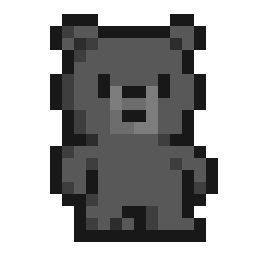 Brown Bear Pixel Art
