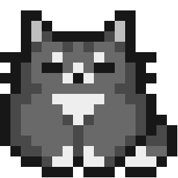Chubby Blue Cat
