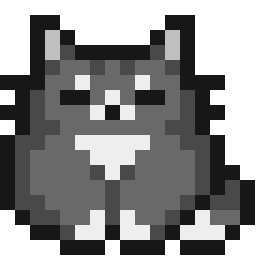 Chubby Blue Cat