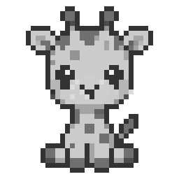 Cute Giraffe Pixel Art